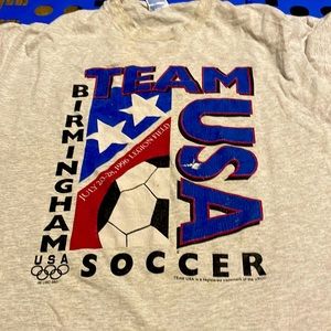 RARE Vintage 1996 Olympics Soccer Birmingham T Shirt Mens XXL
